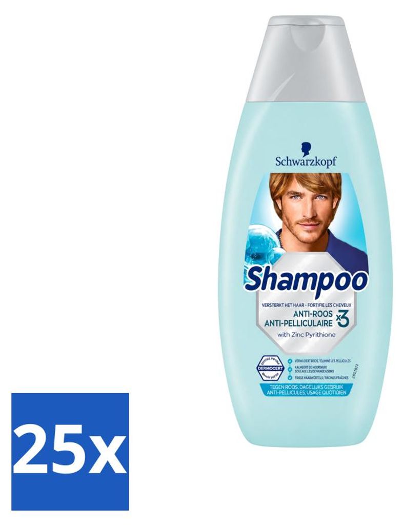 25 x Schwarzkopf Anti-Schuppen Shampoo mit Aloe Vera - 400 Produktbild 