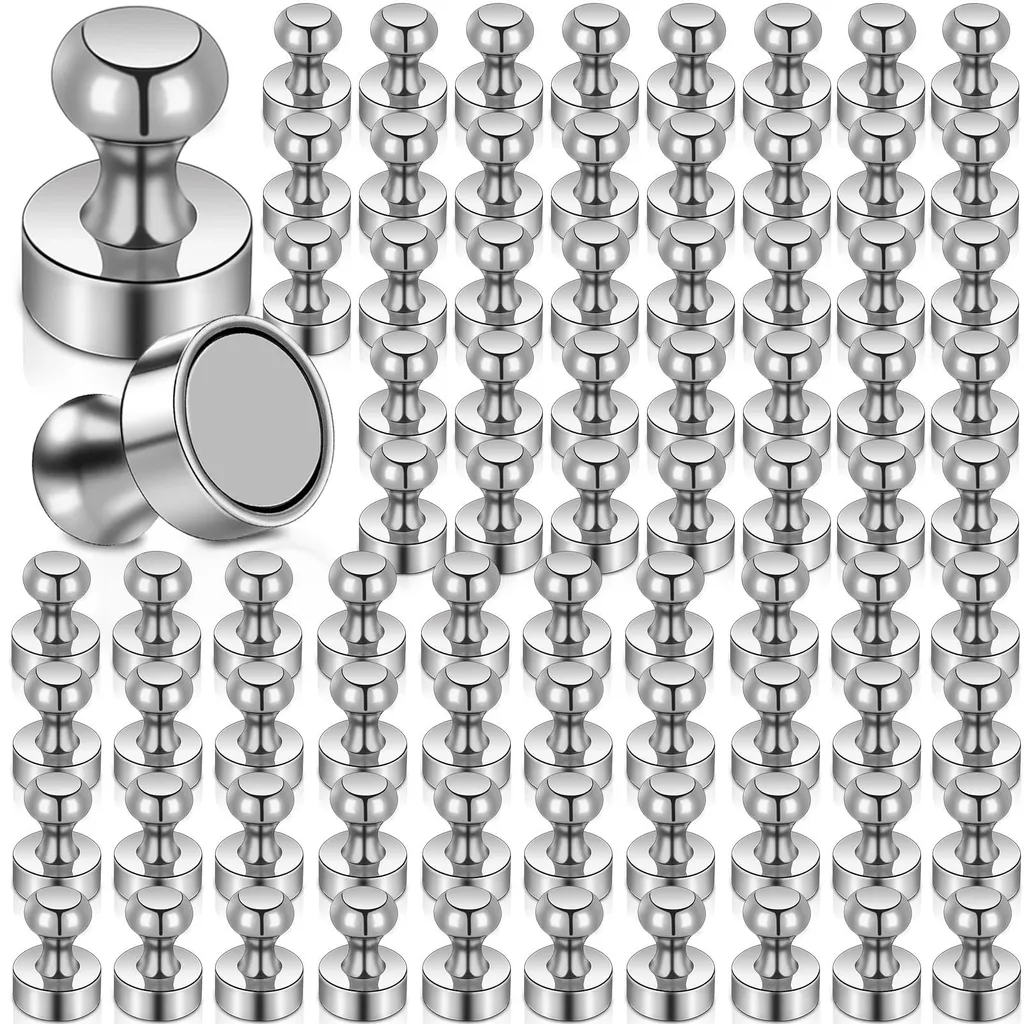 Lot de 80 mini-aimants néodyme 12x16 mm puissants pour tableau blanc