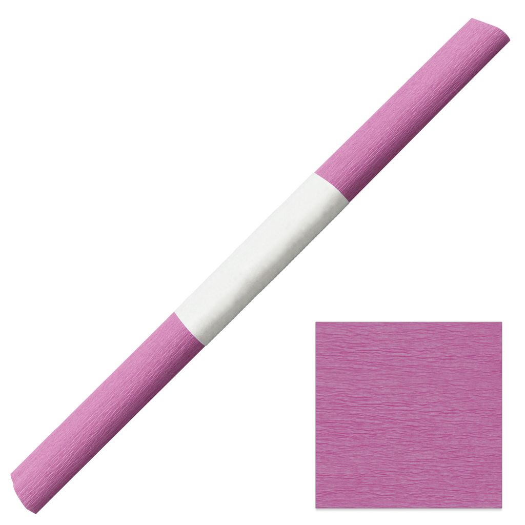 Aquarola Krepppapier wasserfest 50x250cm - 1 Rolle mit Banderole rosa cerise farbfest