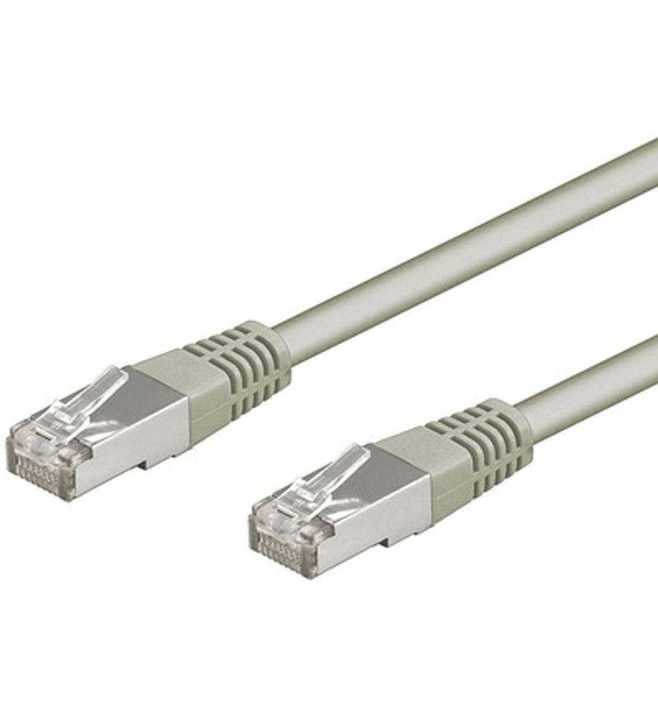 CAT 5e Patchkabel, SF/UTP, grau Kupferkaschierter Aluminiumleiter (CCA)