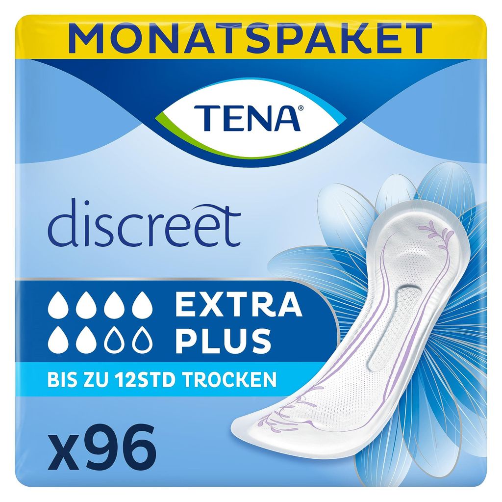 Tena Discreet Extra Plus - 96 protections dans un pack Image du produit 