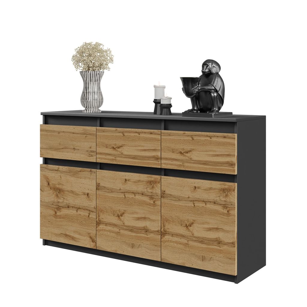 NOAH - Cassettiera / credenza con 3 cassetti e 3 ante - Immagine del prodotto 