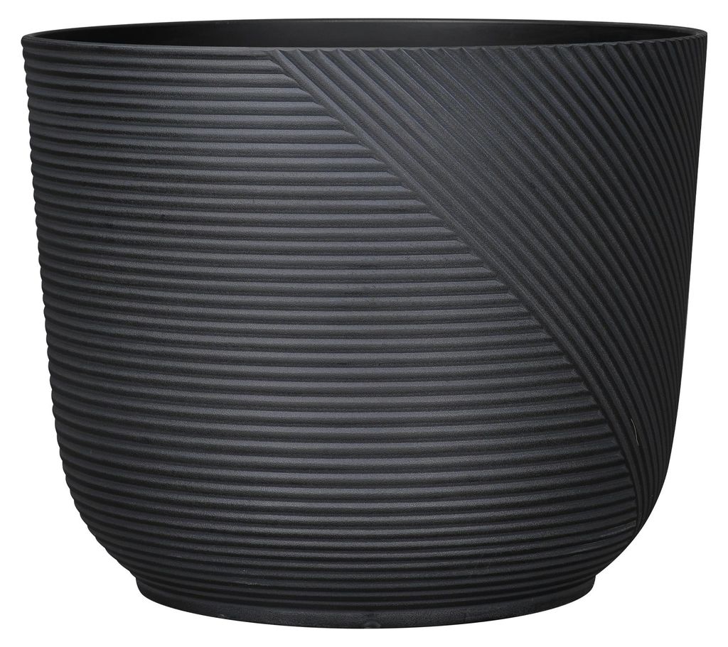 Blumentopf Ø: 40 x H: 33 cm Prado Black, Anthrazit, für Produktbild 