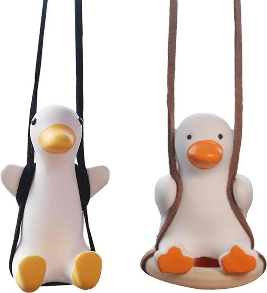 Canard Suspendu Voiture pour Anti-Fatigue - Duo de Figurines Déco