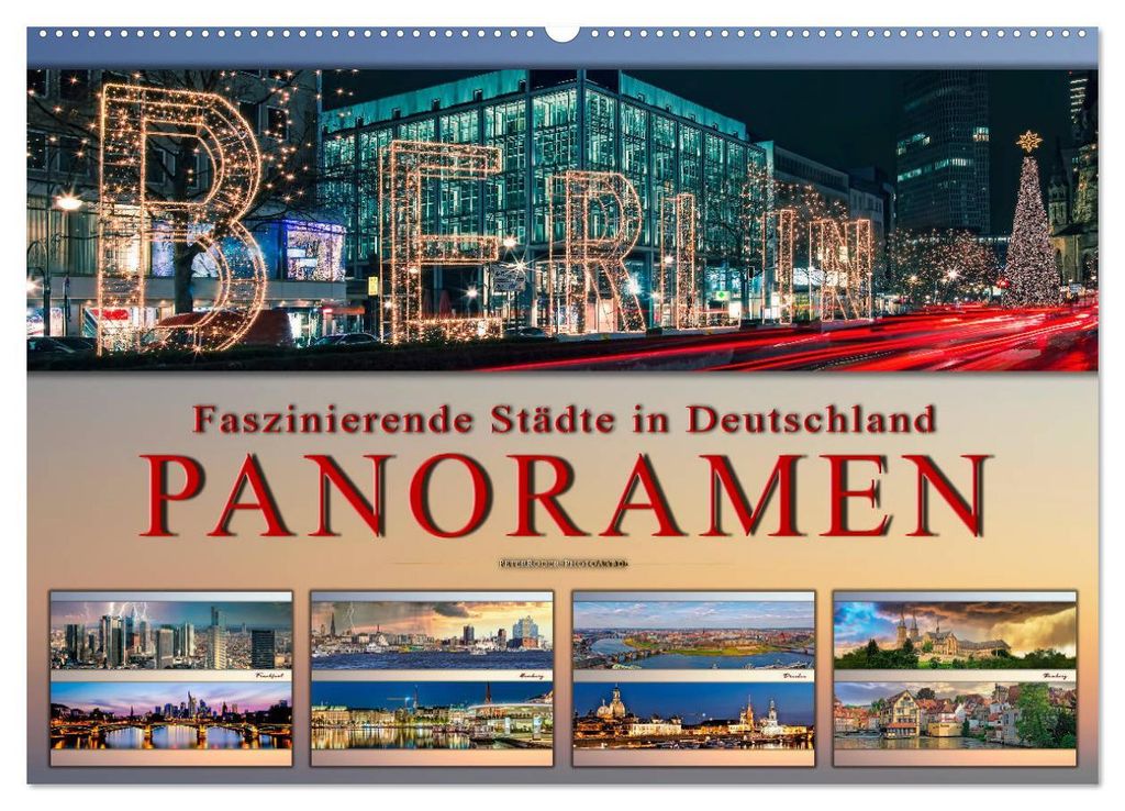 Faszinierende Städte in Deutschland - Panoramen (Wandkalender 2027 DIN A2 quer), CALVENDO Monatskalender