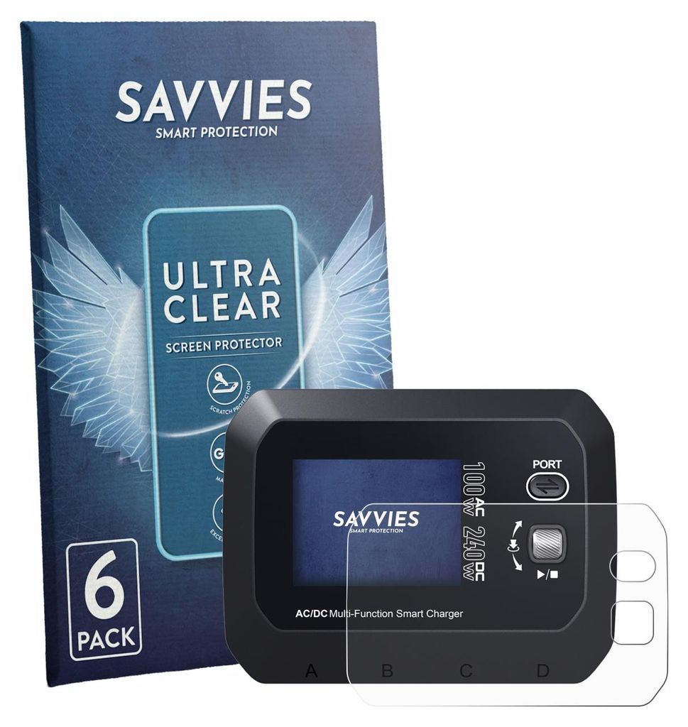 6x Für SkyRc Q100 Neo Schutzfolie Savvies Displayschutz Display Schutz Folie Klar Transparent