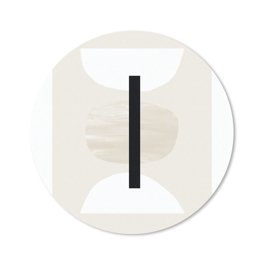 MuchoWow Mauspad Mousepad Abstrakt - Geometrische Formen - Pastell 50x50 cm - Mousepads - Maus Mat - Pad - Mausunterlage - Vinyl