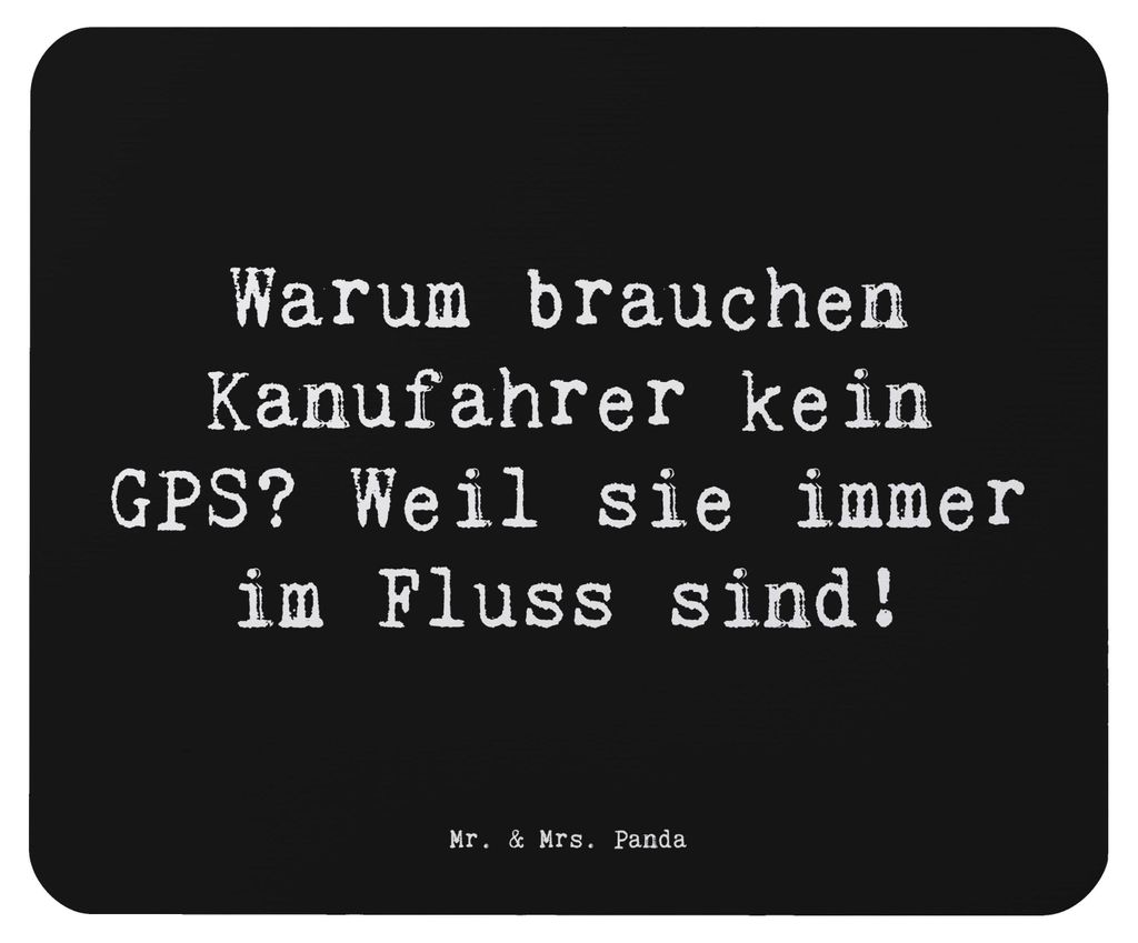 Mr. & Mrs. Panda Mauspad Spruch Kanu Lebensweg - Schwarz - Geschenk, Teamsport, pc, mousematte, Sportler, Sportart, Kanufahren, Abenteuer, Mouse Pa...