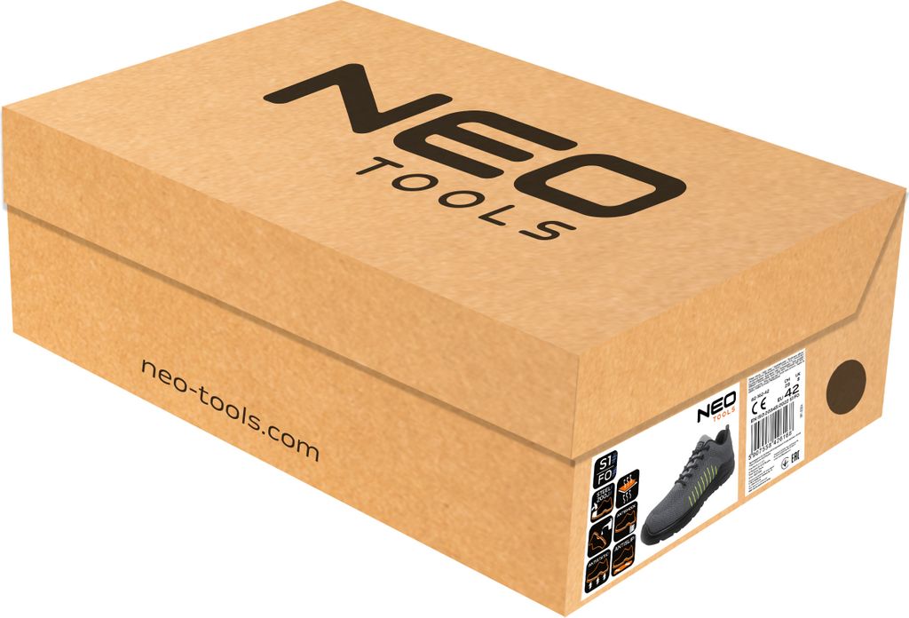 NEO TOOLS bezpečnostná pracovná obuv pánska ľahká obuv s Obrázok produktu 