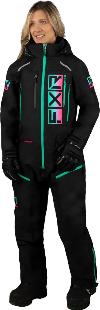 Combinaison motoneige FXR pour femme, tenue intégrale de ski et hors-piste