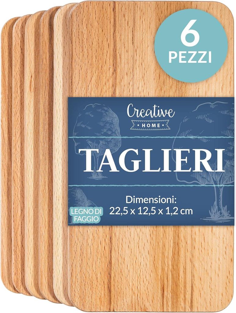 Creative Home Set di Taglieri 6x Tagliere da Cucina in Immagine del prodotto 