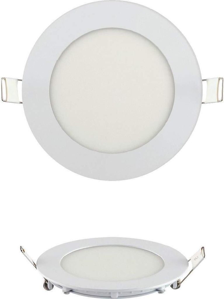 10x 6W LED Panel Einbaustrahler Spot Einbauleuchte Neutralweiß 4200K 350 Lumen Deckenleuchte Rund