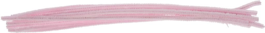 VBS Chenilledraht 10 Stück 5 mm x 30 cm Basteldraht Biegeplüsch Bastelbedarf Hellrosa