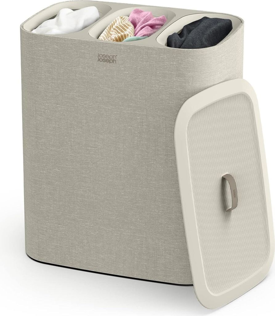 Joseph Joseph Tota Trio Trieur à linge 90L, écru Image du produit 