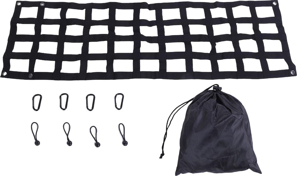Heavy Duty Heckklappe Netz 60in X 18in Heckklappe Mesh Einstellbare LKW Bett Extender Heckklappe Cargo Netting Ersatz für F-250 F-350 F-450