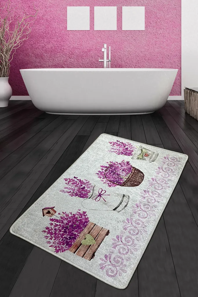 Tapis de bain Mijolnir Giardino CHL5111 Multicolore 100% Polyester 700g