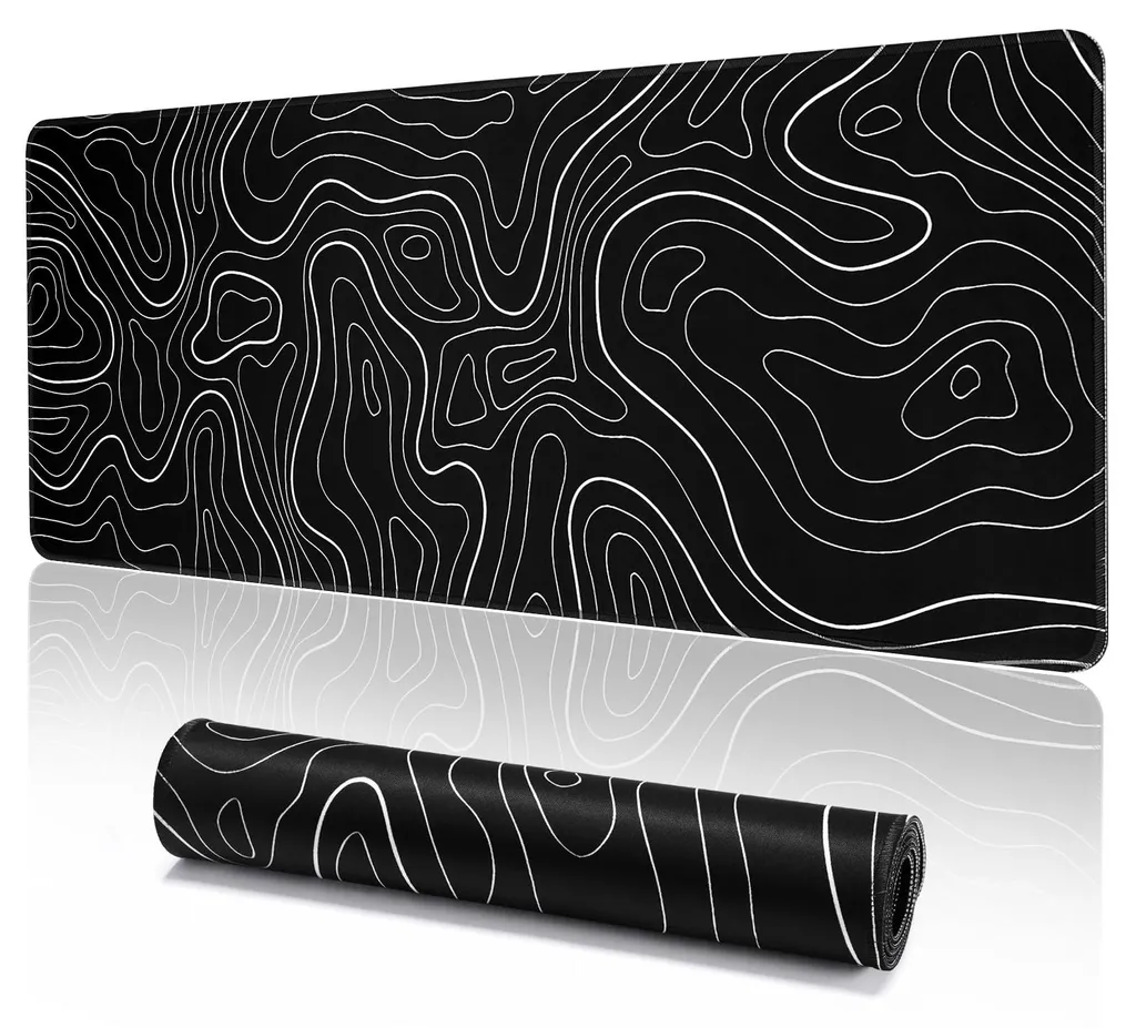 Tapis de souris grand format idéal pour le gaming FPS et le télétravail
