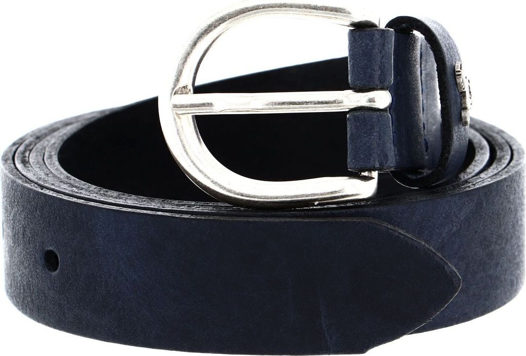 MUSTANG Leder Gürtel Female Belt 2.5 W75 Nightblue blau
