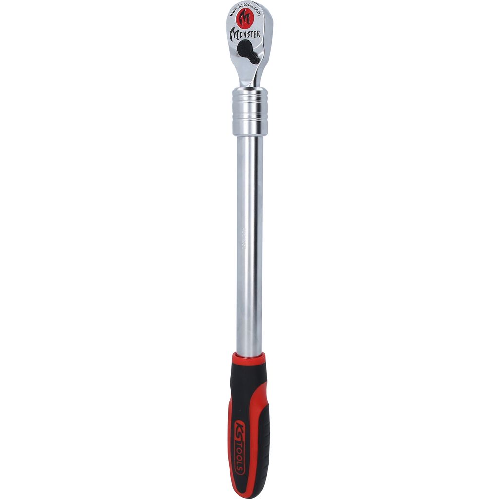 KS TOOLS Ratchet 1/2 ́ ́, Monster, 100 teeth, telescopic, 406-635mm, KS Tools