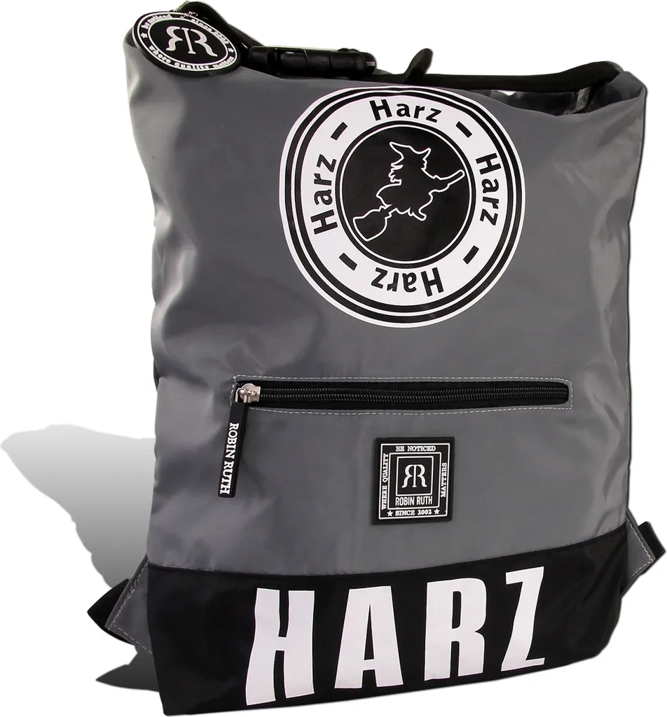 Zaino Robin Ruth D2ORG120J Harz Grigio Nero - Accessorio Trendy Unisex