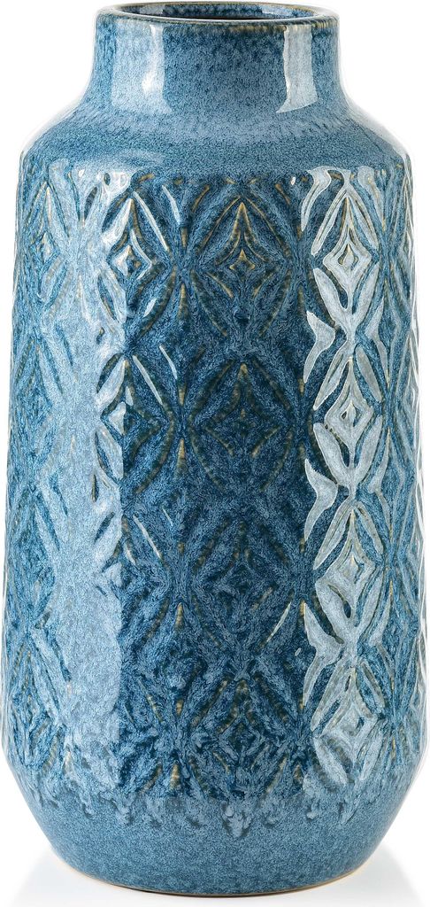Vase Keramik MONDEX Yarine 8,5x31 cm Blau 1 Stk.