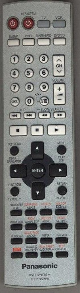 Originale Fernbedienung für PANASONIC EUR7722XH0 | SA-HT530 | SA-HT535