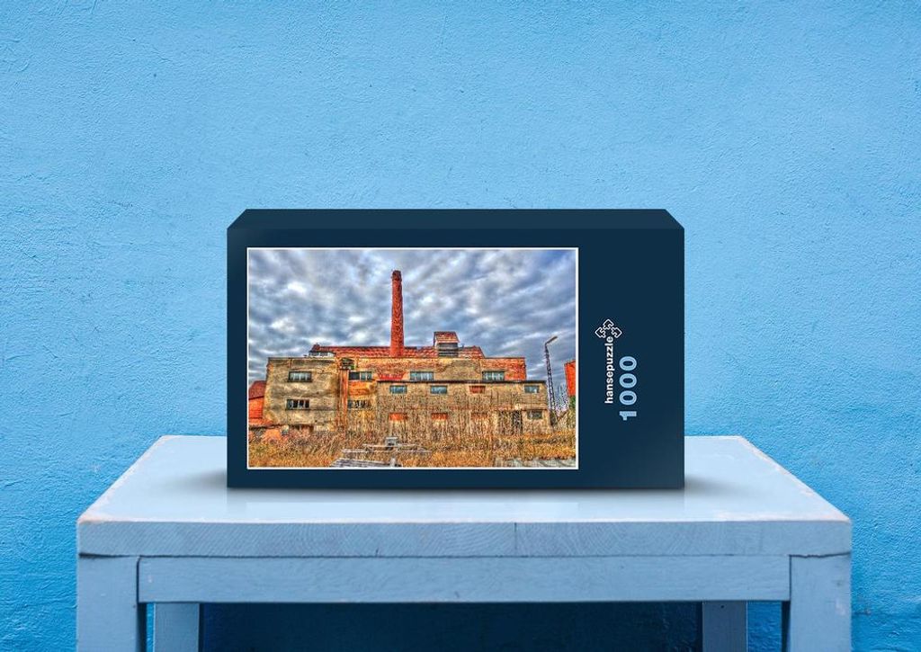 hansepuzzle 63933 - Verlassene Fabrik Puzzle, 1000 Teile, Gebäude, 60,0 x 46,0cm mit hochwertiger Aufbewahrung, Kartonbox & Beutel