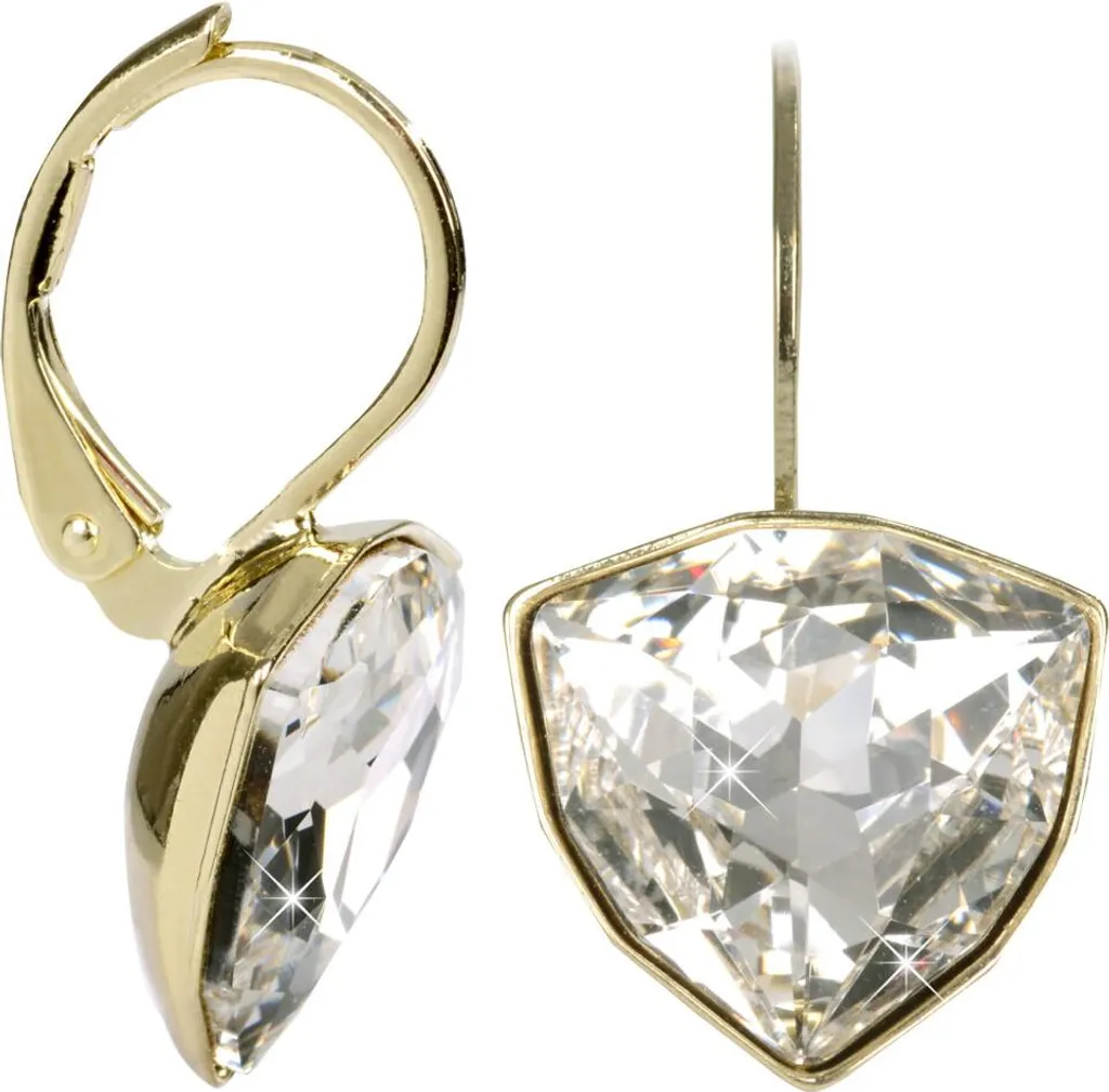 Orecchini Placcati Oro 18K con Cristalli Brillanti | Eleganza Artigianale