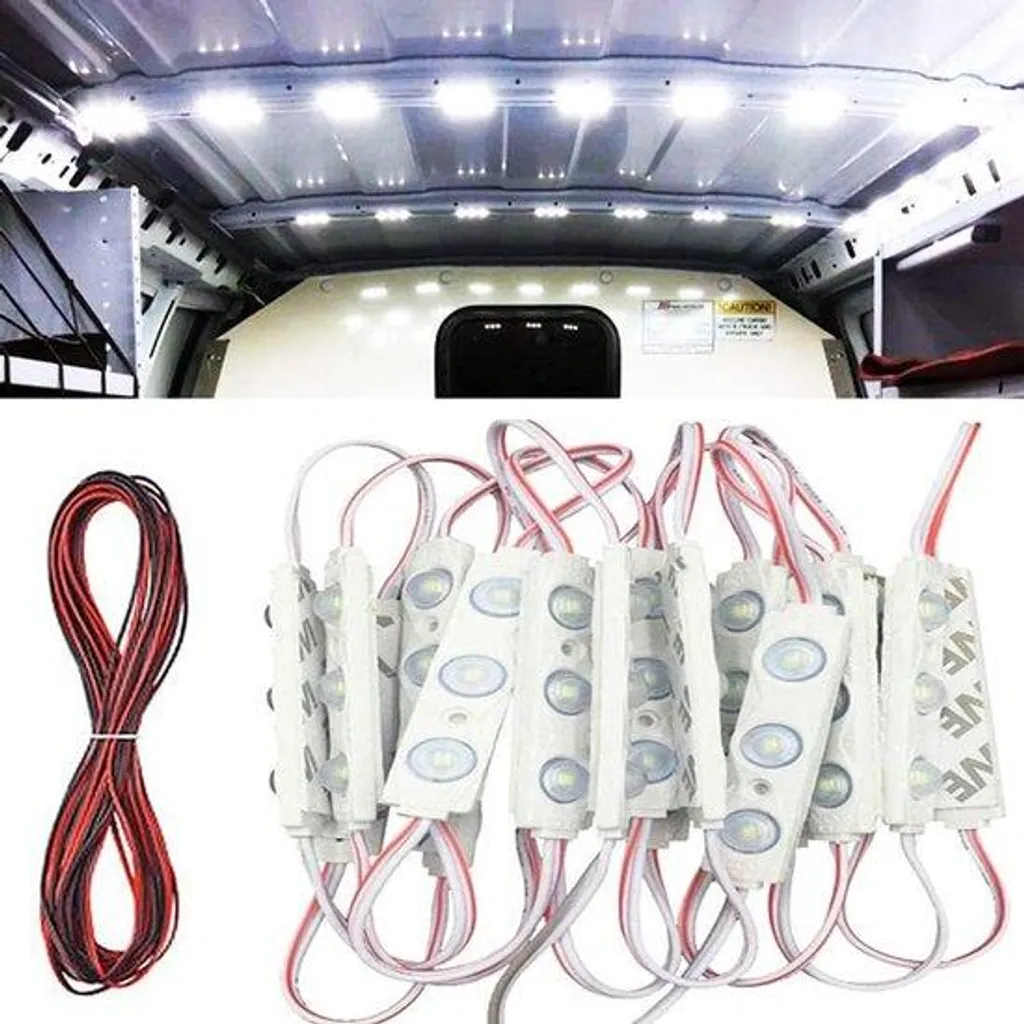 Plafonnier voiture LED 12V haute intensité avec lampe dôme blanc 6000K