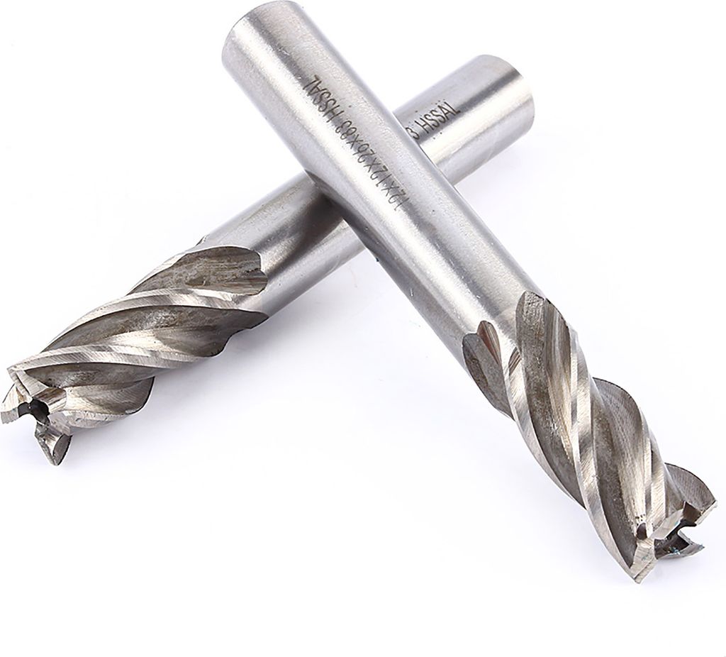 Hochwertiger 12-mm-HSS-CNC-Schaftfräser mit 4 Schneiden und geradem Schaft