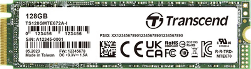 SSD Interne Transcend 128 Go PCIe M.2 TS128GMTE672AI-VS1 Performance