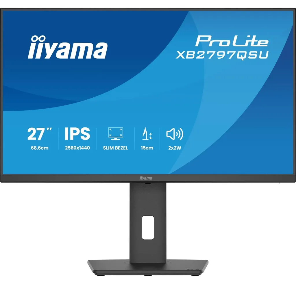 Écran de bureau 27 pouces Iiyama QHD idéal pour double affichage