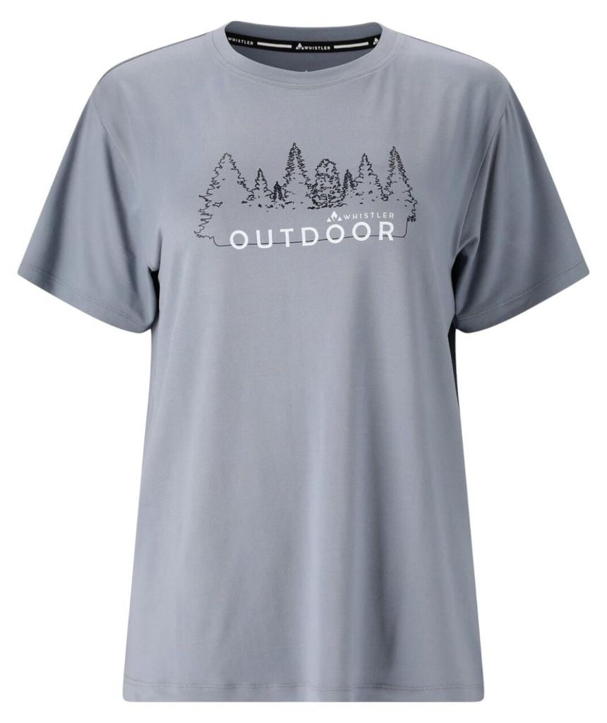 WHISTLER Tulon Damen Outdoor T-Shirt mit Print Aufdruck blau 40