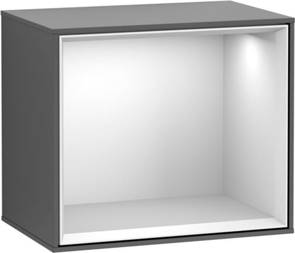 V&B Regalmodul Wandbeleuchtung Finion 41,8x35,6x27cm, Reg wh. m, Anthrac. matt