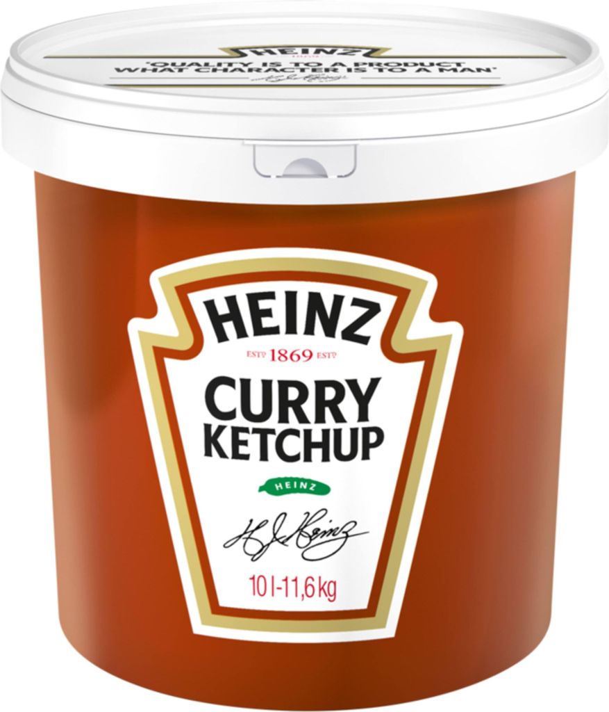 Heinz Curry Gewürz Ketchup mit würziger Note im Eimer 10000ml