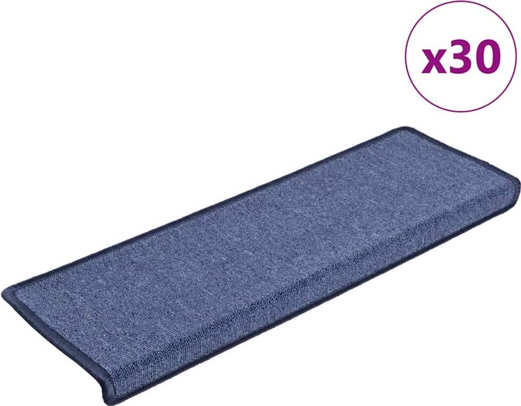 Stufenmatten 30 Stk. 65x21x4 cm Blau Rechteckiger Rand
