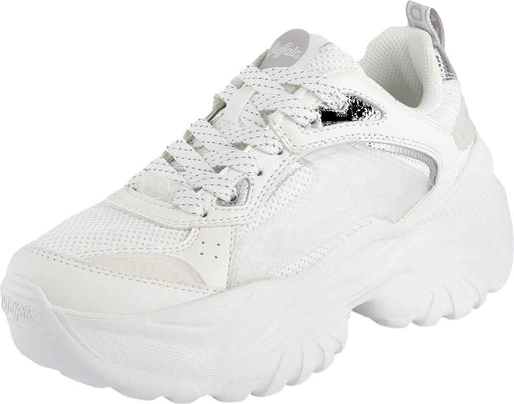 Buffalo Damen Low Sneaker Bliss Mesh Low Top 1636587 Weiß