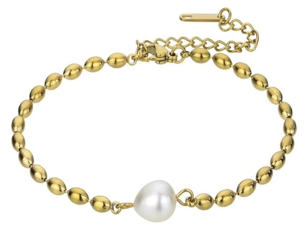 Bracelet Stevie EWB23059G en plaqué or et perle d'eau douce naturelle