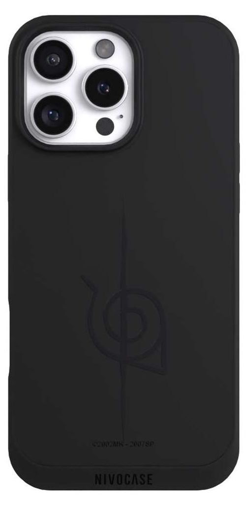 NIVOCASE Handyhülle für Apple iPhone 16 Pro Max Hülle NIVOpure Case Schwarz Naruto Shippuden Sasuke Konoha