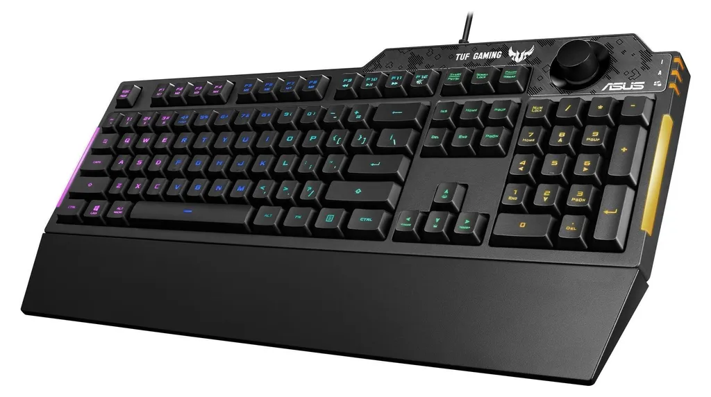 Clavier gaming ASUS TUF K1 idéal pour les sessions de jeu nocturnes