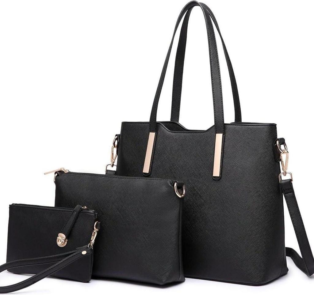 Miss Lulu Damen Handtasche Schultertasche Tote Bag Groß Produktbild 