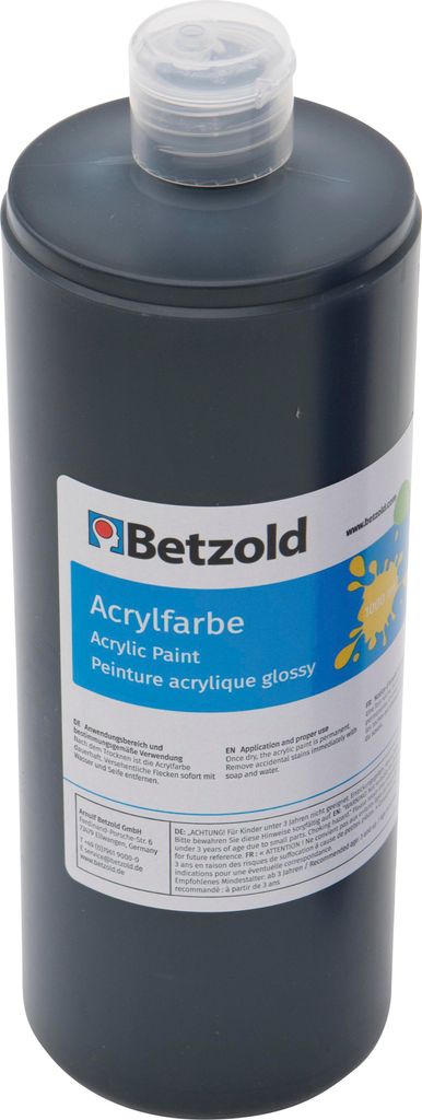 Betzold Acrylfarbe, 1 l, Farbe: schwarz