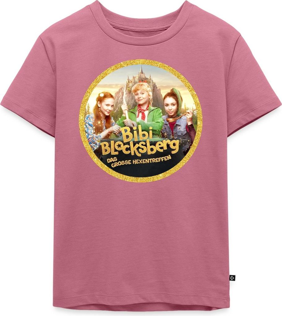 Spreadshirt Bibi Blocksberg Film Bibi, Flauipaui Und Schubia Kinder Premium T-Shirt, 110/116 (4 Jahre), Mauve