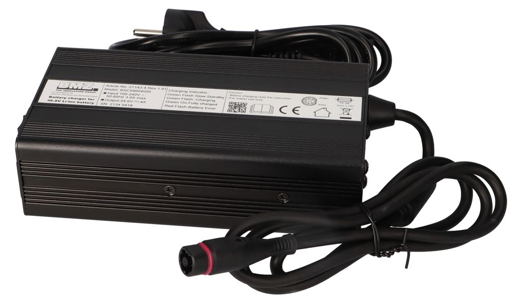 Chargeur compatible BionX 48V – Mondial Batteries