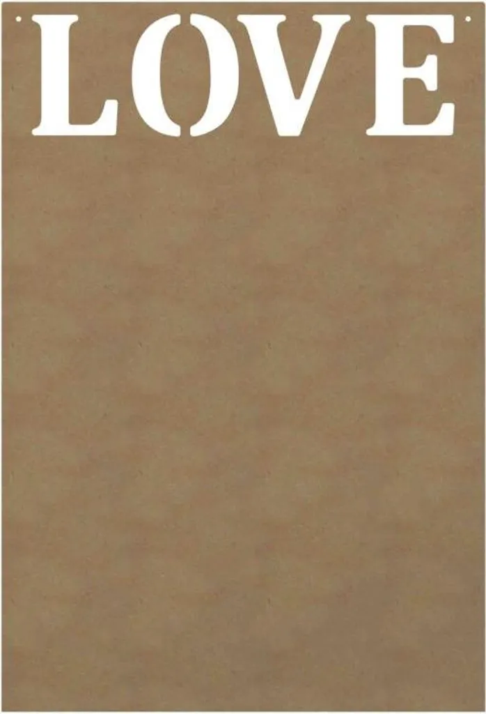 Décoration Murale en Bois Love 58cm Mot Géant à Personnaliser Gomille