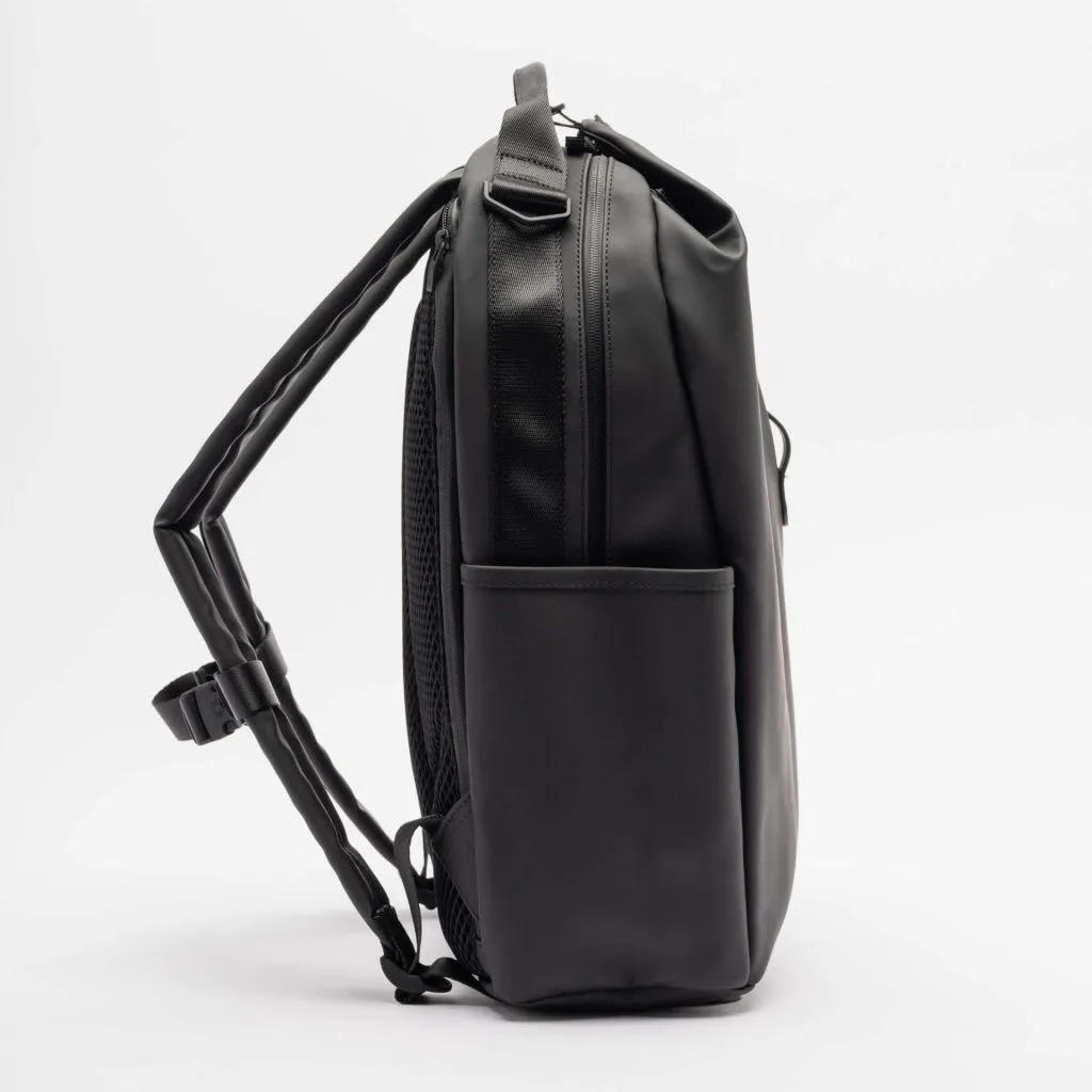 Rains Clip Front Backpack W3 Noir - Sac à Dos Imperméable Design Épuré - 8