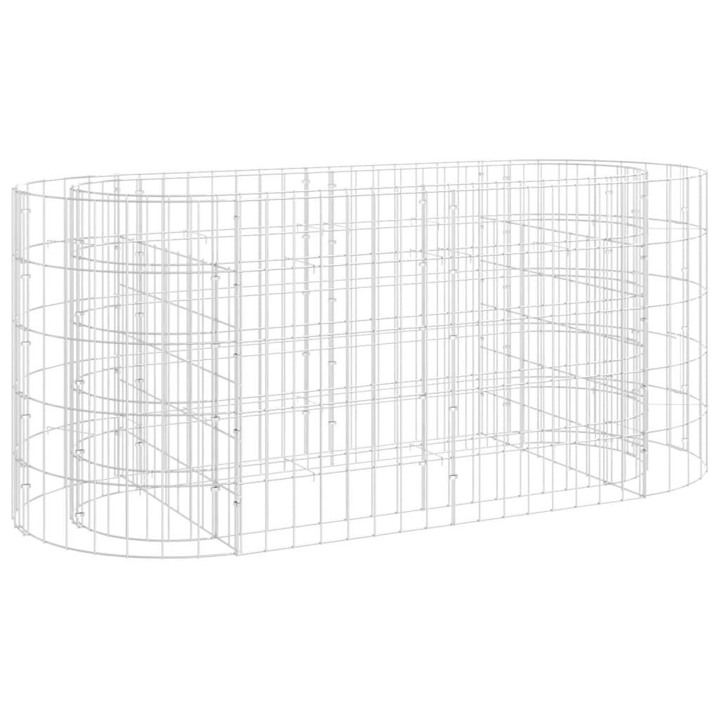 vidaXL Gabionen-Hochbeet Verzinktes Eisen 120x50x50 cm Produktbild 