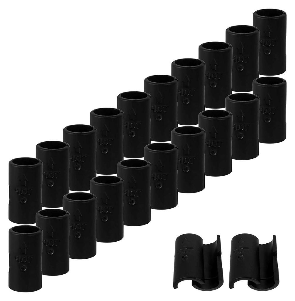 24 Stück Regalbefestigungsclips aus Kunststoff für Drahtregale