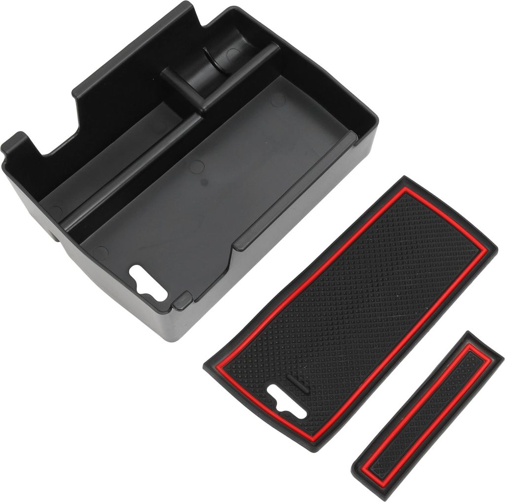 Mittelkonsole Armauflage Organizer Schale Für Jeep Compass Facelift/4xe PHEV/e Hybird/my2021/80th Anniversary 2021-2025 Plastik Rot