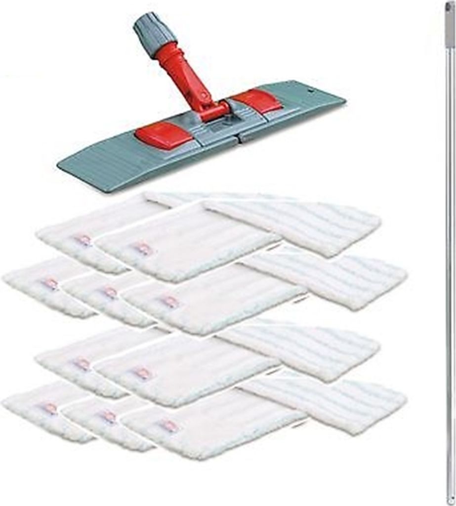 Set mit 10 Wischmopp "Premium" 40 cm Mikrofaser